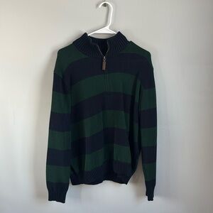 quarter zip, striped sweater from Brandy Melville